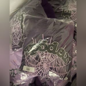 Sp5der hoodie, Purple XL